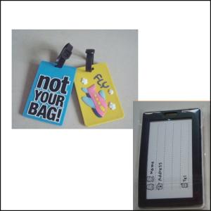 Quality New Creative customed logo soft pvc luggage tag label for bag wholesale