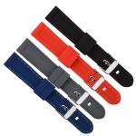 30mm Classic Stitch Mens Rubber Watch Bands 22mm Silicone Watch Band Quick