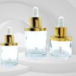 Clear Essential Oil Glass Dropper Bottle 30ml 50ml Leakage Proof