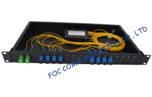 Quality Rack Mount Fiber plc splitter module For Telecommunications​, SC / UPC Connector wholesale