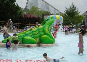 Quality Crocodile Water Slide And Sprinkler Commercial Small Fiberglass Slide wholesale
