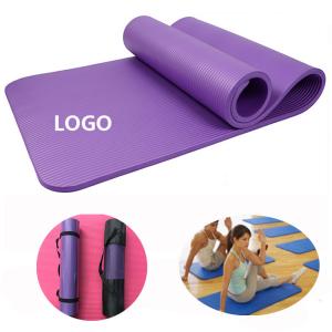 Quality Promotional Yogo Mat 155*61*1cm NBR Logo Customized Fitness Supplies wholesale