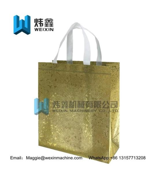 100gsm Eco glitter film lamination Non Woven Bag /Promotional Custom Laminated