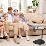 Tomile Black Laptop Side Table