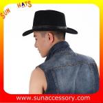 2050378 Sun Accessory customized winter 100% wool felt trendy fashion cowboy