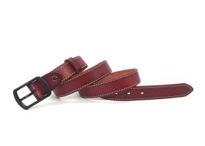Quality Fashionable Womens Genuine Leather Belt With Zinc Alloy Pin Buckle wholesale