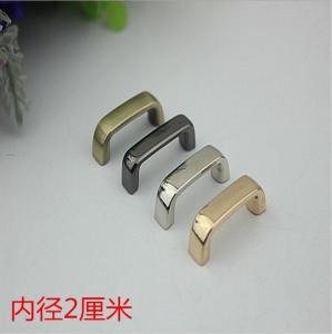 Quality Luxury handbag fitting light gold zinc alloy 20 mm metal arch bridge with high polishing wholesale