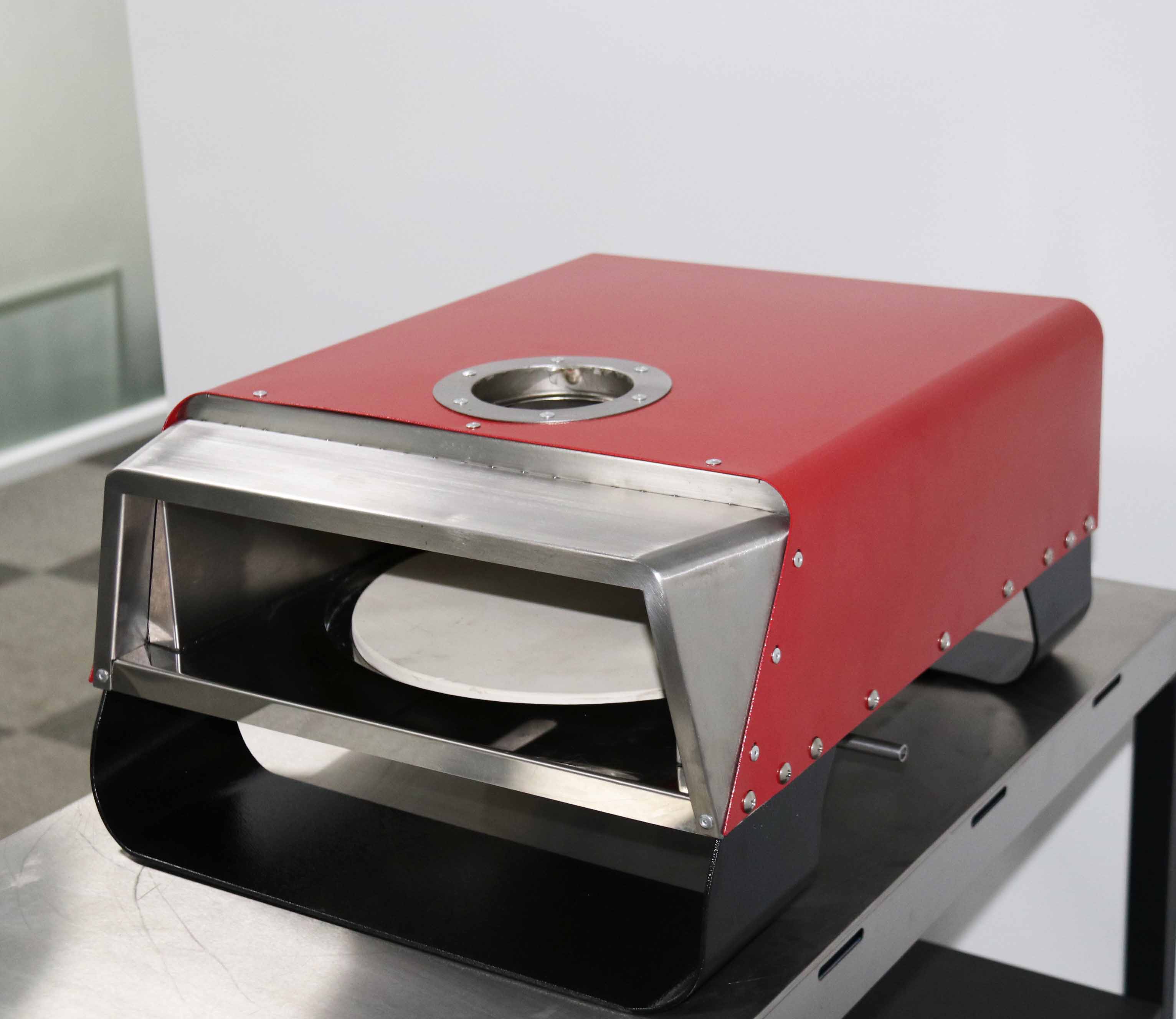 Dual Fuel Stainless Steel Pizza Maker Gas Wood Pellets Fired Pizza Oven 39*52.2*69cm