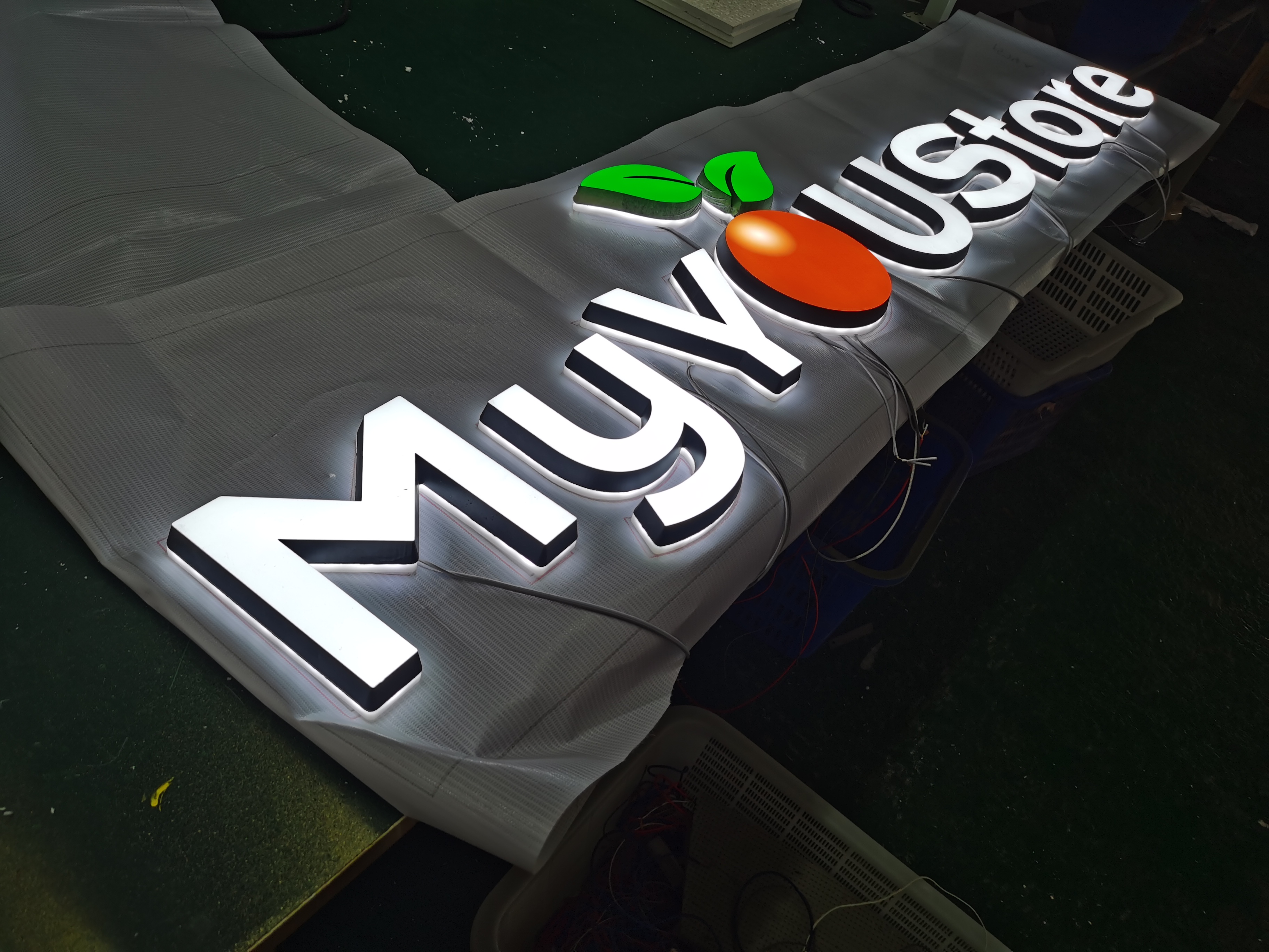 Led 3D Acrylic Logo outdoor Led Letter Backlit Electronic Signs