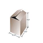 Recyclable White Corrugated Shipping Boxes Carton Packaging With Color Printed