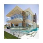 Balcony Stainless Glass Railing Laminated Pool Safe Glass Fencing