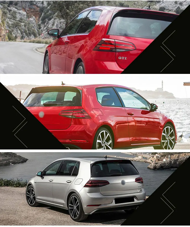 Taillight Assembly For Volkswagen Vw Golf 7 13-21 Retrofit 7.5 Generation Full Led Rear Tail Light Flow Steering Running