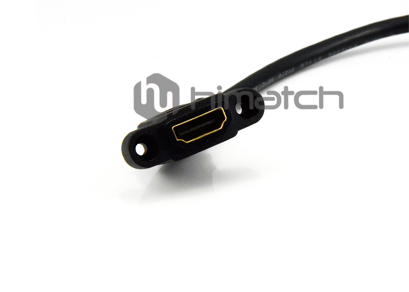 FHD 1080P Industrial HDMI Cable Male To Female Black Color With Panel Mount