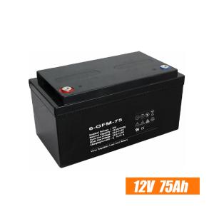 Quality Cooper 75Ah Solar Lead Acid Battery , Solar Deep Cycle Gel Battery wholesale