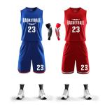 Sports Competition Clothing , Reversible Basketball Uniforms Customized Quick