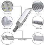 7800lm Outdoor Integrated LED Street Light Adjustable Angle IK09 Grade