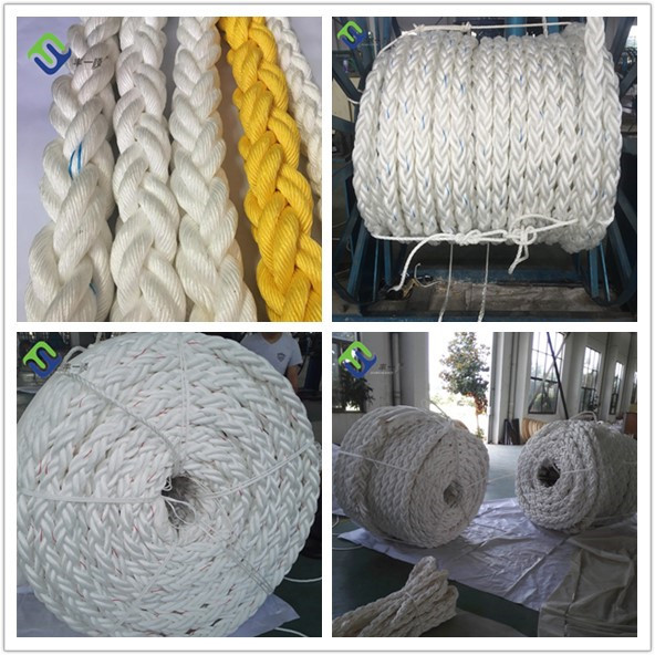 Heavy Duty Double Braided 48mm 2 Inches Nylon Mooring Rope Polyamide Marine Rope
