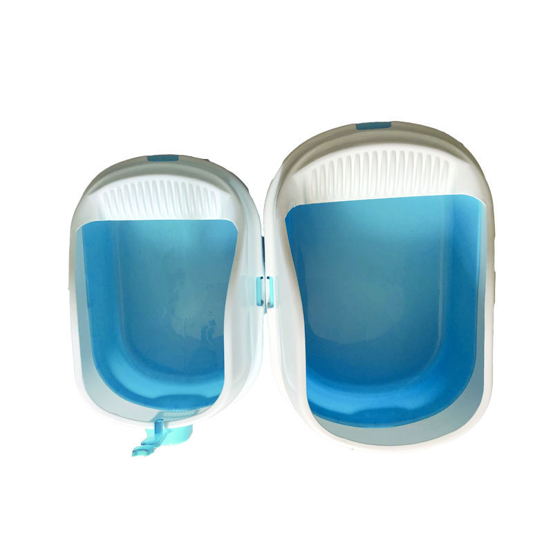 Plastic Modern Kitty Litter Box , Fashionable Enclosed Cat Litter Box