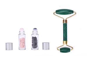 Quality 10ml Gemstone Glass Roller Bottles With Blue Jade Sodalite Jade Roller wholesale