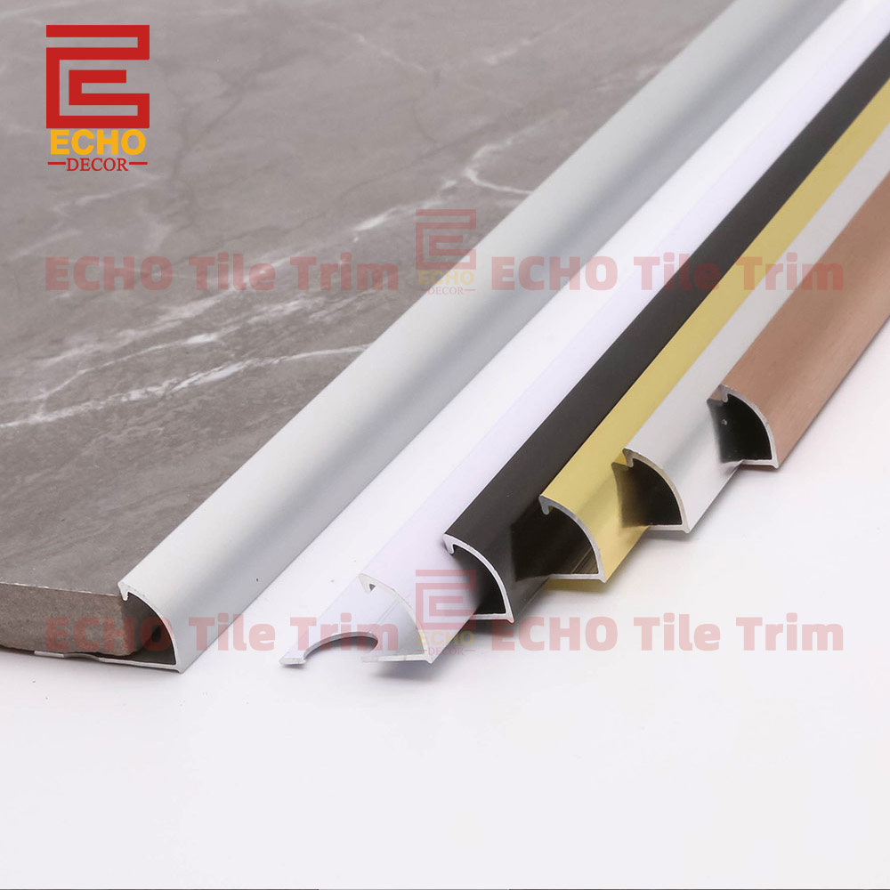Bullnose Edge Aluminum Tile Trim