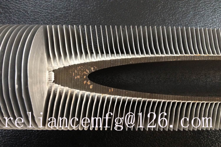 Tension wound type L- knurled(KL) aluminum fin Cooling tube, OD1''X14bwg