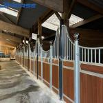 Welded Weave Horse Stall Fronts Custom With Roof