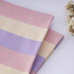 Environmentally Friendly And Healthy Smooth Strped Cotton Fabric For T-Shirt