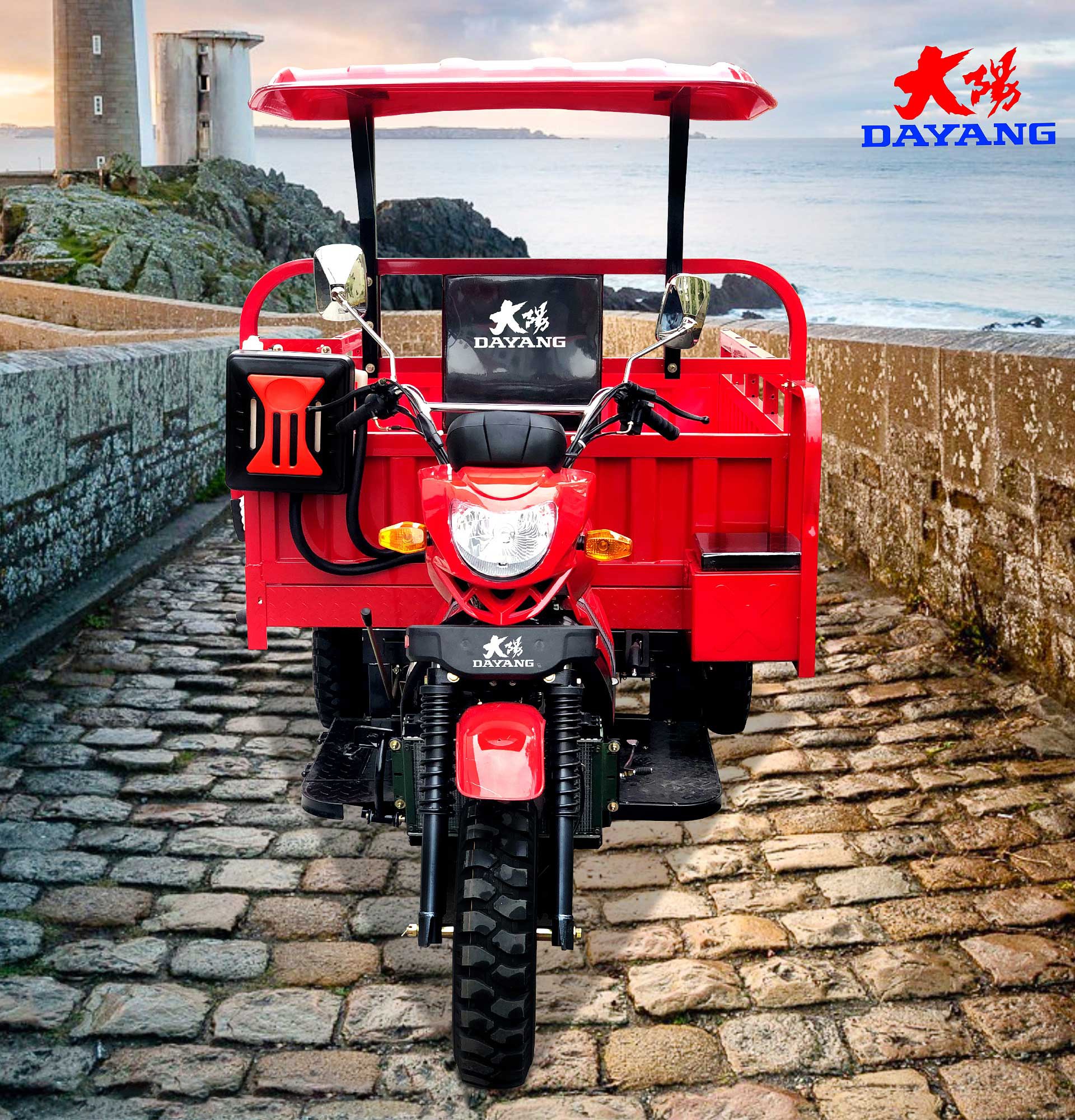 800W Water-Cooled Engine 350cc Motorcycle Tricycle for Heavy Loading Cargo Transport