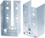 4x8 Concealed Flange Joist Hangers Thickness 3mm 11 Gauge Steel For 4x8 Post