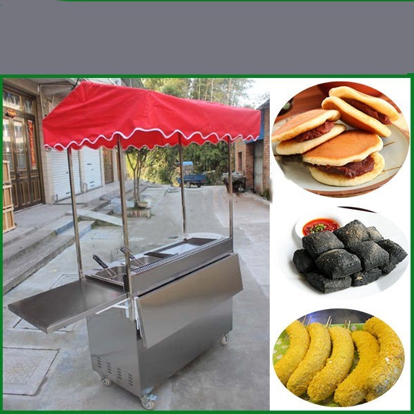 Street Food Kiosk Cart / Food Van / Hot Dog Cart For Sale Fast Food LPG Gas Heating Source