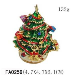 Quality Christmas Tree And Snowman Collectible Christmas Trinket Boxes wholesale