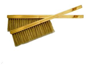 Quality Bee Brush With Wooden Handle Double Row Bristle for Beekeeping wholesale