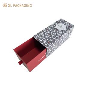 Quality Hard Rigid Paper Wine Packaging Box Luxury Cardboard Drawer Box Customized wholesale