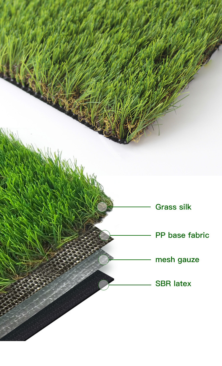 Artificial Grass for Garden Decoration Fake Grass Synthetic Turf UV Resistant Easy Install
