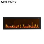 2500mm HD Flame Video Flush Mount Electric Fireplace 3D Real Fire Effect