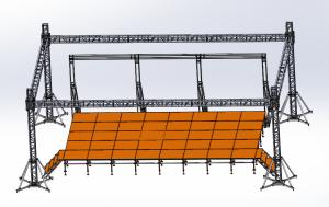 Quality Semi Circle Sound And Light Smart Roof Truss System wholesale