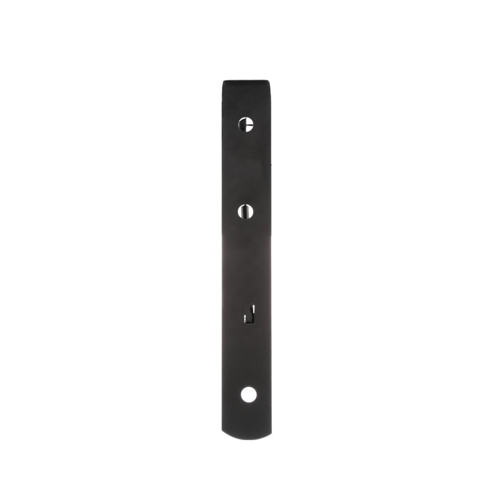 Custom 12x8 Black Power Coating Heavy Duty Triangle Shelf Bracket and Drilling Process