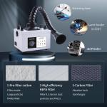 FES150S Laser Smoke Purifier 100W Portable Smoke Evacuator For Laser Welding /