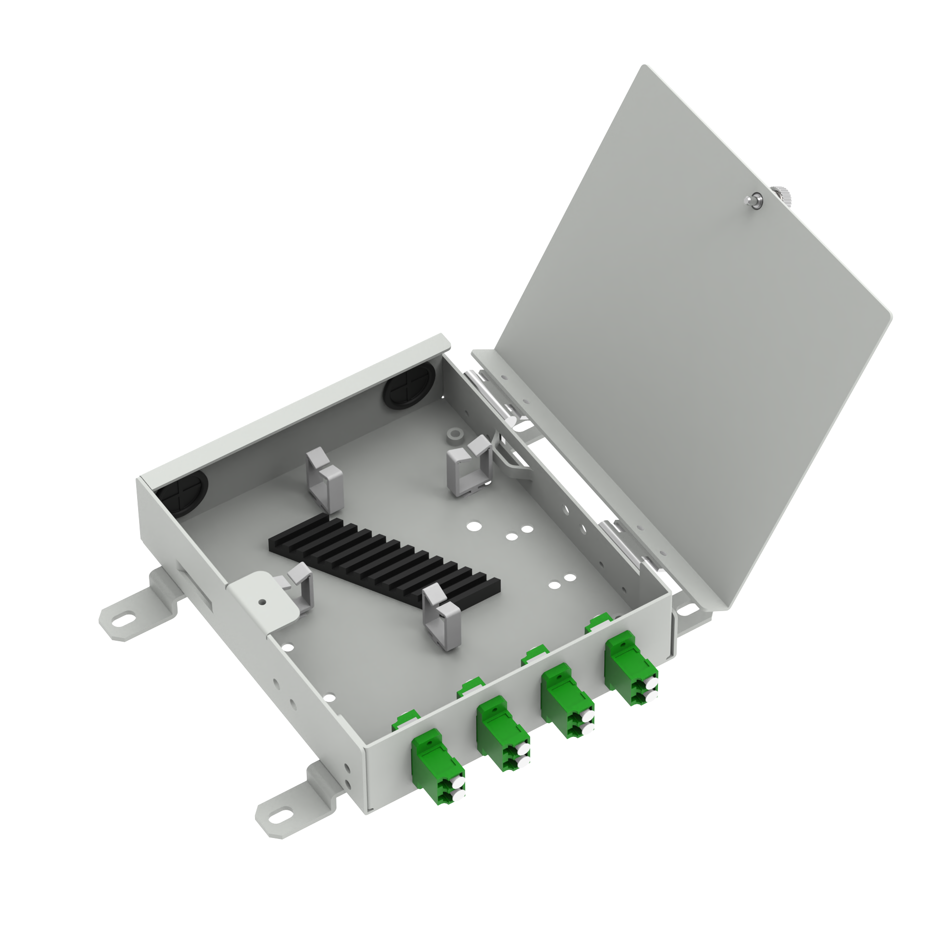 ODN Network FTTH Fiber Optic Distribution Box with 4 Cores LC APC Type