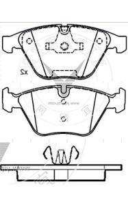 Quality BMW 5 Series 745 E66 Ceramic Bmw Brake Pads Replacement D918 34116761283 wholesale