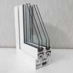 GKBM 88 Extrusion UPVC Profiles For Sliding Window White