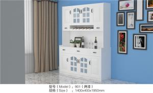 Quality MDF Painted Wine Hutch Cabinet Ample Storage Space wholesale