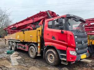 Quality Used 56m concrete pump truck with Sany self-made chassis, wholesale