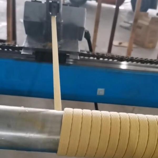 Kevlar ropes winding machine for winding kevlar aramid ropes onto the glass