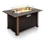 2 Inch Hammered Bronze Aluminum Propane Outdoor Natural Gas Firepit For Garden