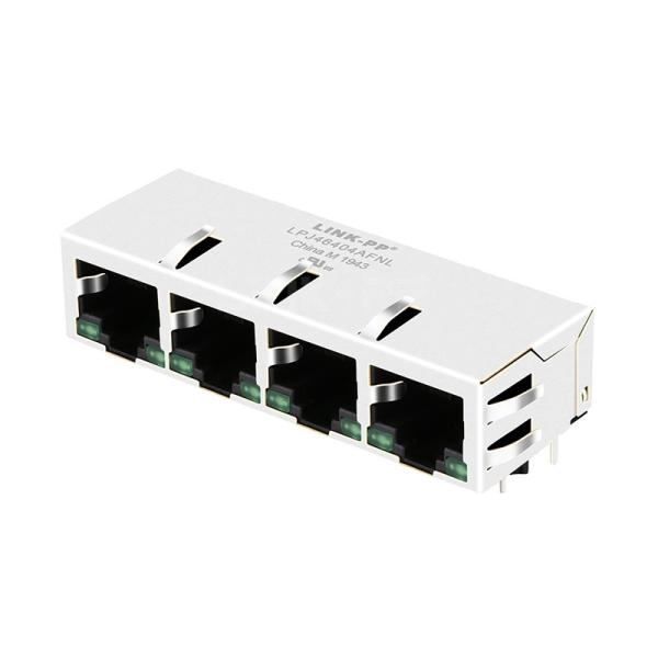 Pulse JX80-0022NL Compatible LINK-PP LPJ46404AFNL 10/100 Base-T Tab Down Green
