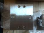SS304 316 Square Stainless Steel Balustrade Wall Mount Flange With Satin /