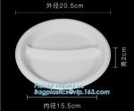 Eco-Friendly biodegradable compostable sugarcane bagasse 7inch food plate