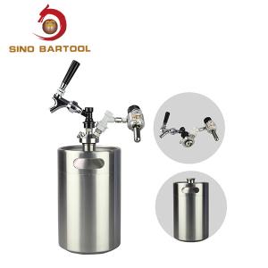 Quality FDA 2L 4L 5L 10L Ball Lock Mini Keg , Stainless steel Small Ball Lock Keg wholesale