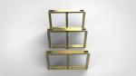 Gold DC Motor 900mm Speed Gate Turnstile For Banks